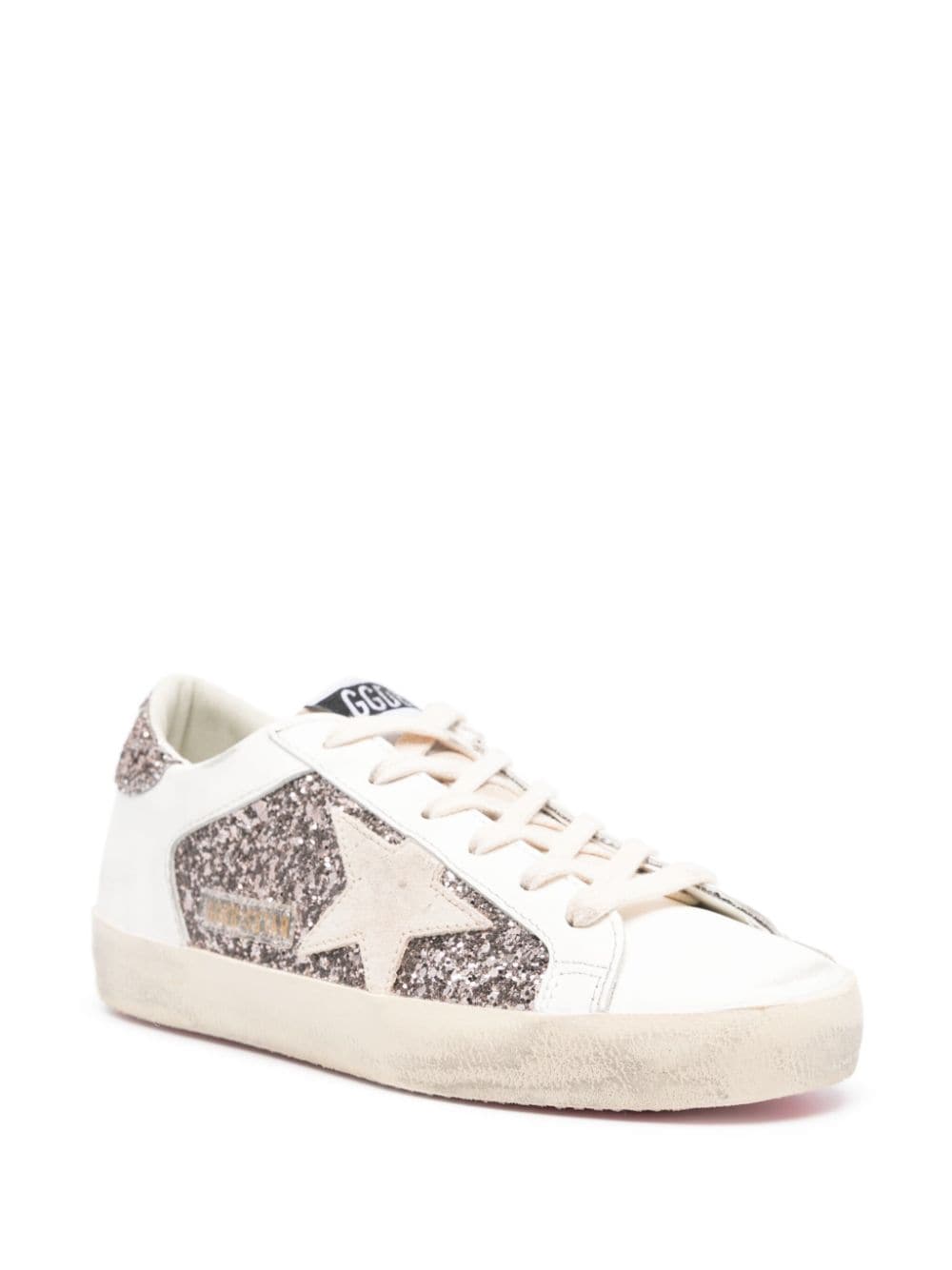 GOLDEN GOOSE Glittering Super-Star Sneakers for Women