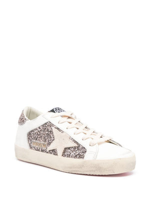 GOLDEN GOOSE Glittering Super-Star Sneakers for Women