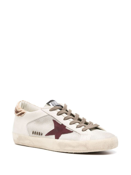 GOLDEN GOOSE Super-Star Silver Ice Zebra Sneakers