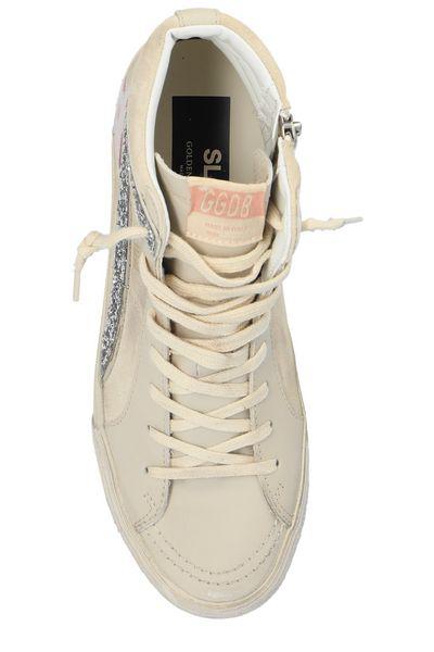 GOLDEN GOOSE Chic Beige Slide Sneakers