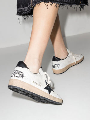 GOLDEN GOOSE Futuristic White and Black Sneakers for Women - FW23