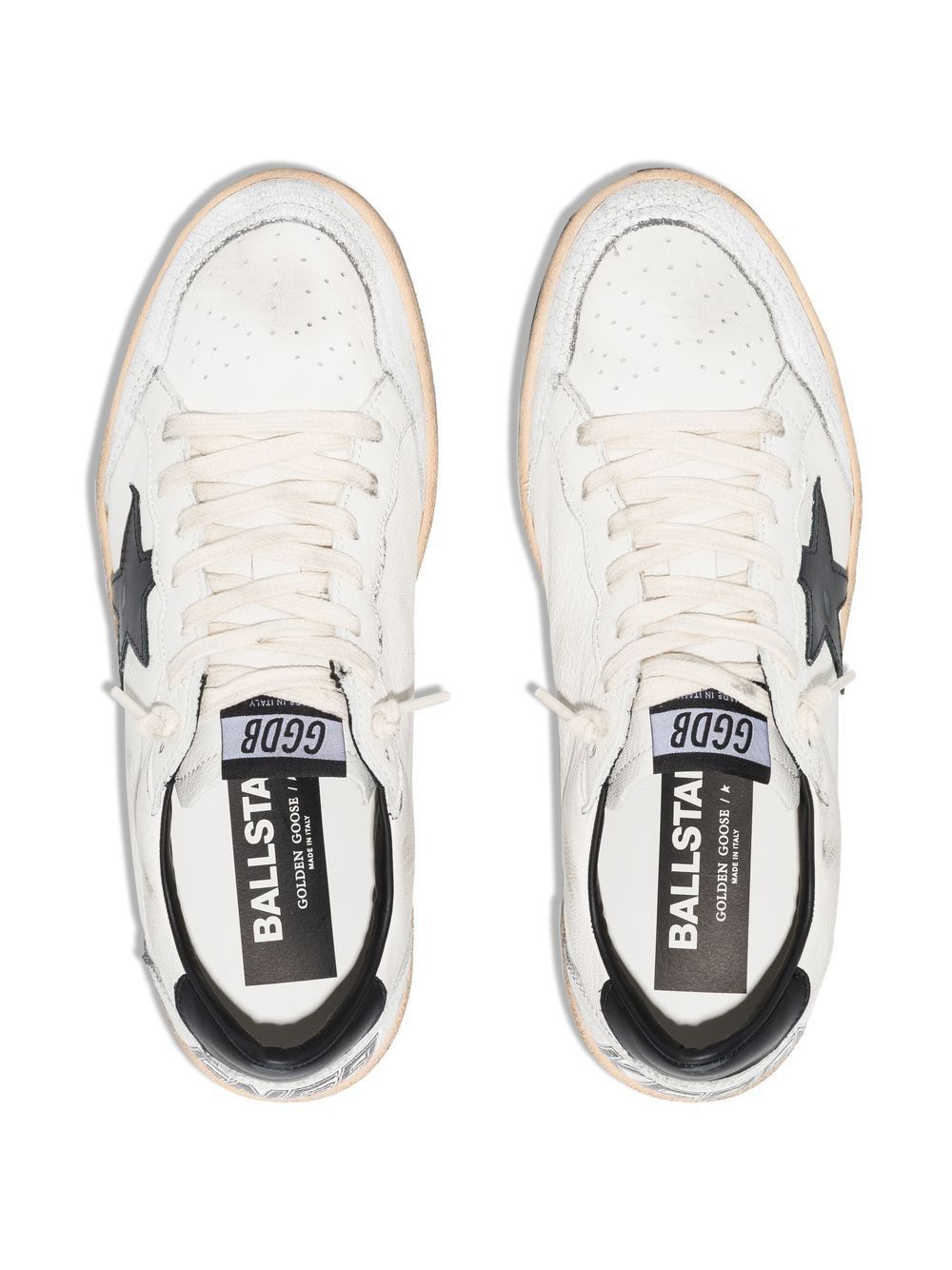 GOLDEN GOOSE Futuristic White and Black Sneakers for Women - FW23