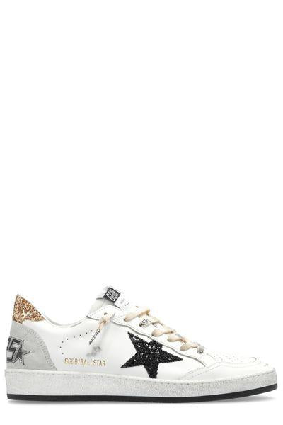 GOLDEN GOOSE White Leather Vintage-Inspired Sneakers