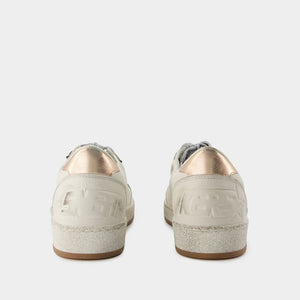 GOLDEN GOOSE Chic Stardust White Leather Sneakers