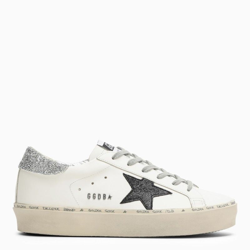 GOLDEN GOOSE Glittered Low Top Trainers with Star Patch Detail for Women