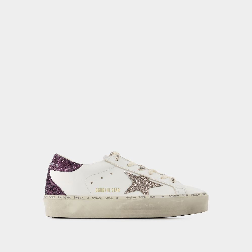 GOLDEN GOOSE Hi Star Elevated White Sneakers