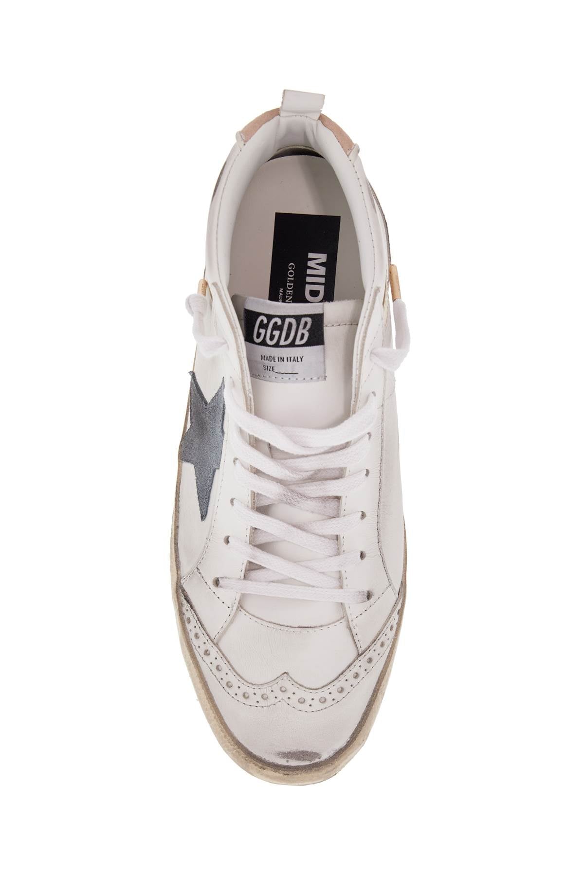 GOLDEN GOOSE Mid Star Women's Distressed Leather Sneakers