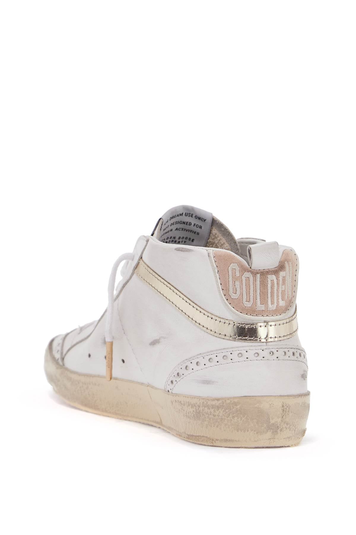 GOLDEN GOOSE Mid Star Women's Distressed Leather Sneakers