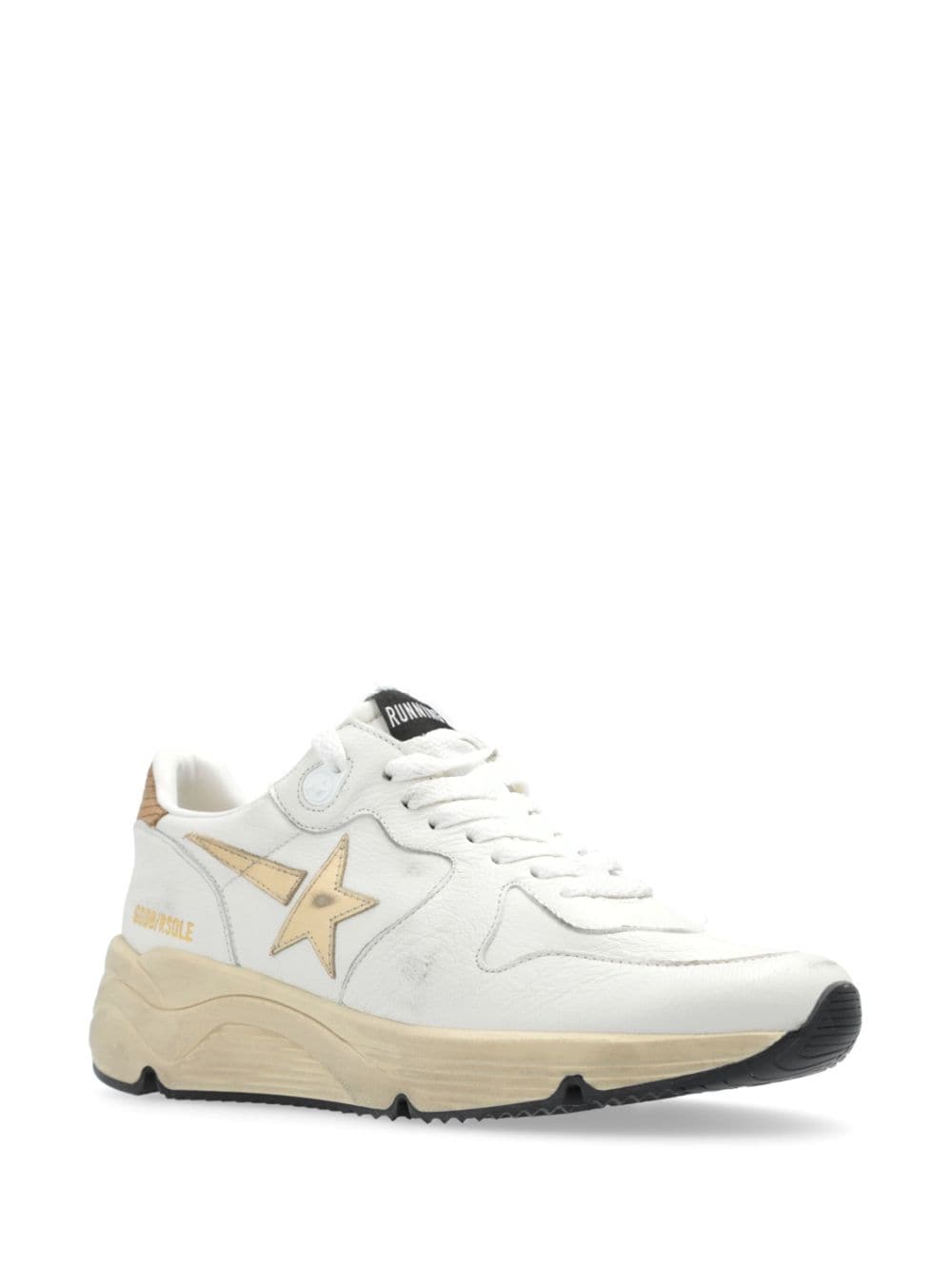 GOLDEN GOOSE Distressed Leather Running Sole Sneakers for Women