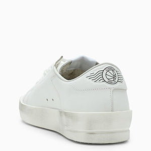 GOLDEN GOOSE Men's White Stardan Sneakers in Smooth Leather with Iconic Star Detail