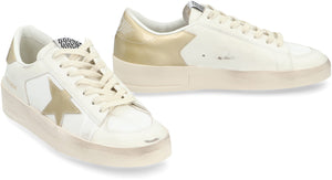 GOLDEN GOOSE Worn-Out White Women's Low-Top Sneakers with Iconic Star-Shape Patch