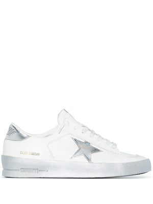 GOLDEN GOOSE Distressed Low-Top Leather Sneakers for Women