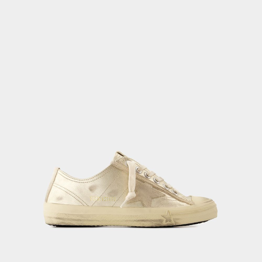 GOLDEN GOOSE Metallic Radiance Leather Sneakers