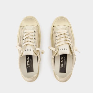 GOLDEN GOOSE Metallic Radiance Leather Sneakers