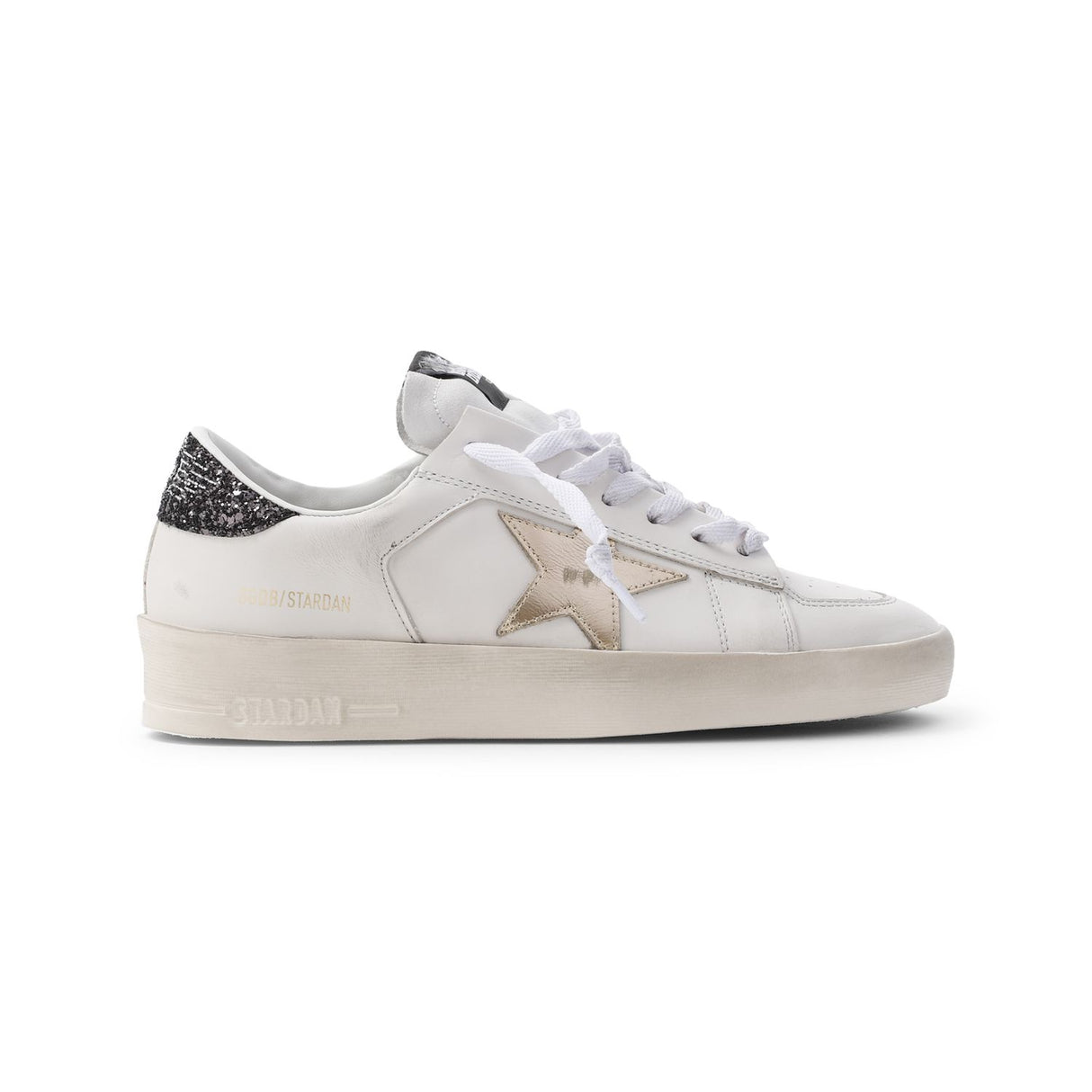 GOLDEN GOOSE Stardan White Leather Sneakers