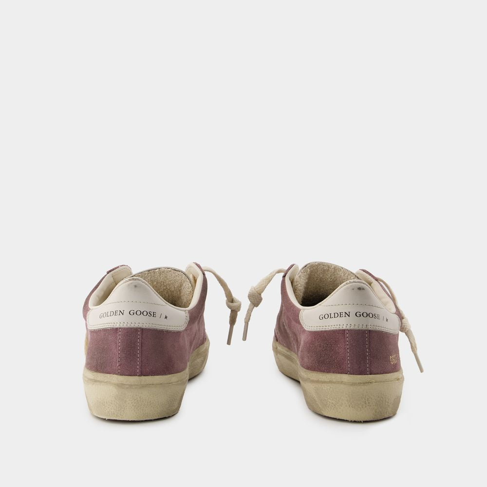 GOLDEN GOOSE Soul Star Purple Leather Sneakers