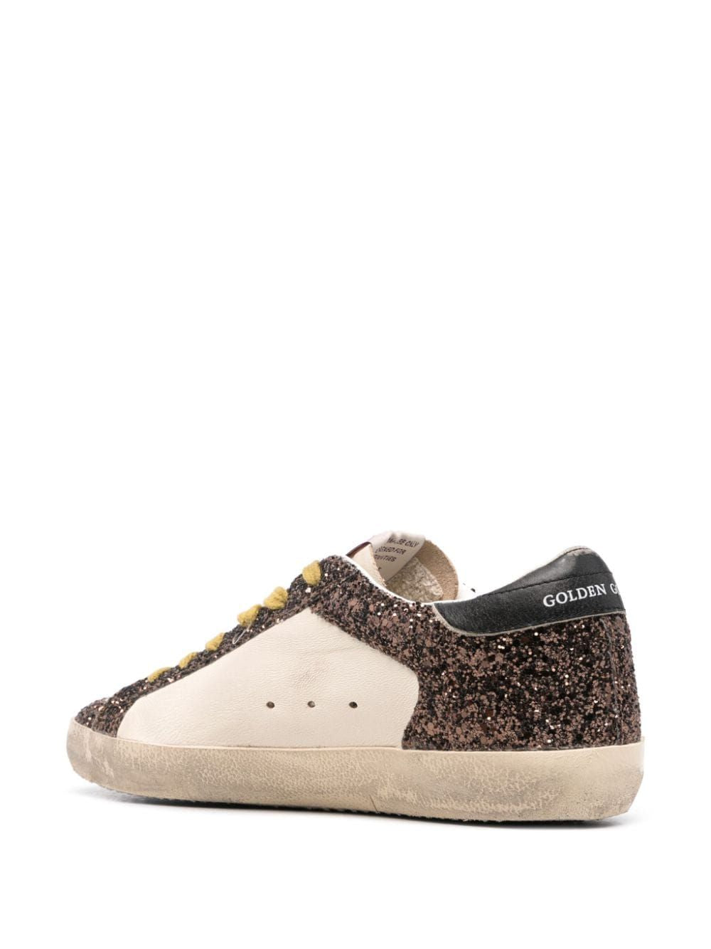 GOLDEN GOOSE Super-Star White & Brown Sneakers