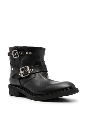 GOLDEN GOOSE Chic Rebel Leather Ankle Boots