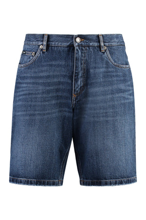 DOLCE & GABBANA Blue Denim Shorts for Men - SS24 Collection