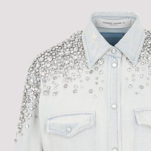 GOLDEN GOOSE Bleached Washed Boyfriend Shirt