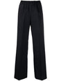 GOLDEN GOOSE Midnight Blue Women's Trousers with Elastic Waistband