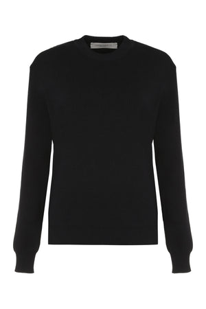 GOLDEN GOOSE Navy Ribbed Crew-Neck Sweater for Women