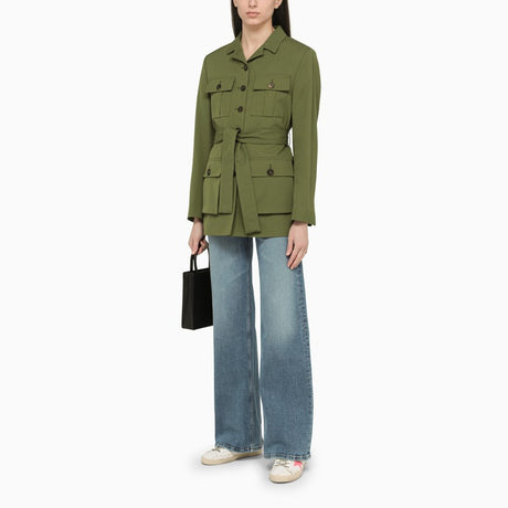 GOLDEN GOOSE Pesto Single-Breasted Jacket with Belt for Women - SS23 Collection