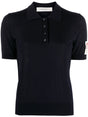 GOLDEN GOOSE Knit Short Sleeve Polo in Merino Wool