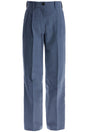 GOLDEN GOOSE Elegant Soft Wool Trousers with Straight Leg Design