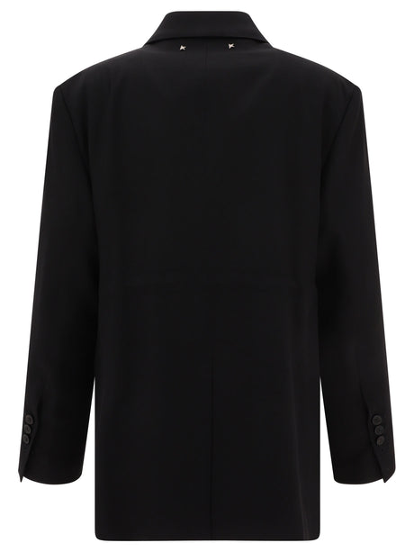 GOLDEN GOOSE Black Tuxedo Boyfriend Blazer for Women (SS24)