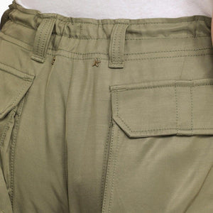 GOLDEN GOOSE Military Green Cargo Trousers for Women