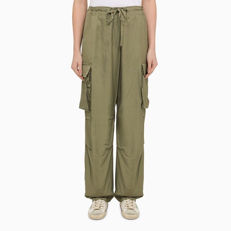 GOLDEN GOOSE Green Cargo Trousers for Women - SS24 Collection
