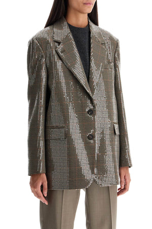 Blazer Houndstooth Có Đính Sequins - Kích Cỡ 40 Nữ