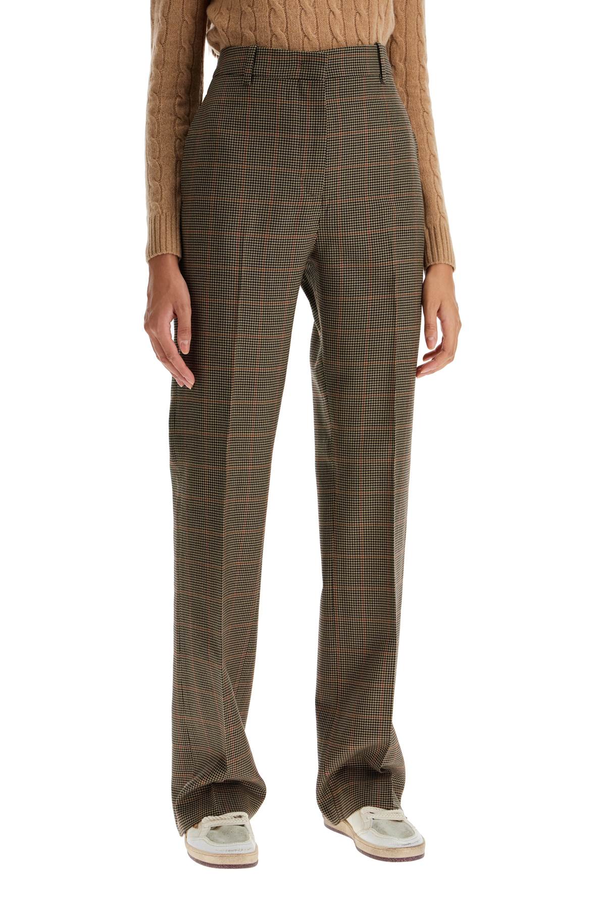 GOLDEN GOOSE Chic Houndstooth Patterned Pants for Women