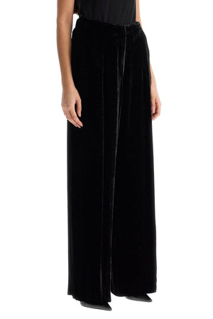 GOLDEN GOOSE High-Waisted Wide-Leg Velvet Pants