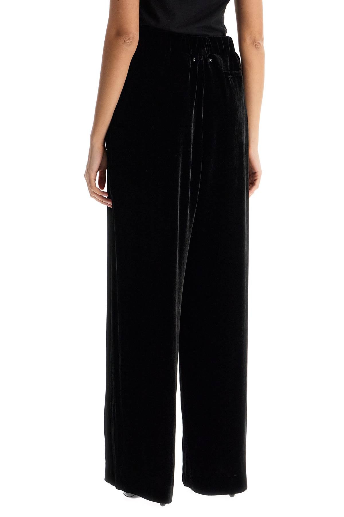 GOLDEN GOOSE High-Waisted Wide-Leg Velvet Pants