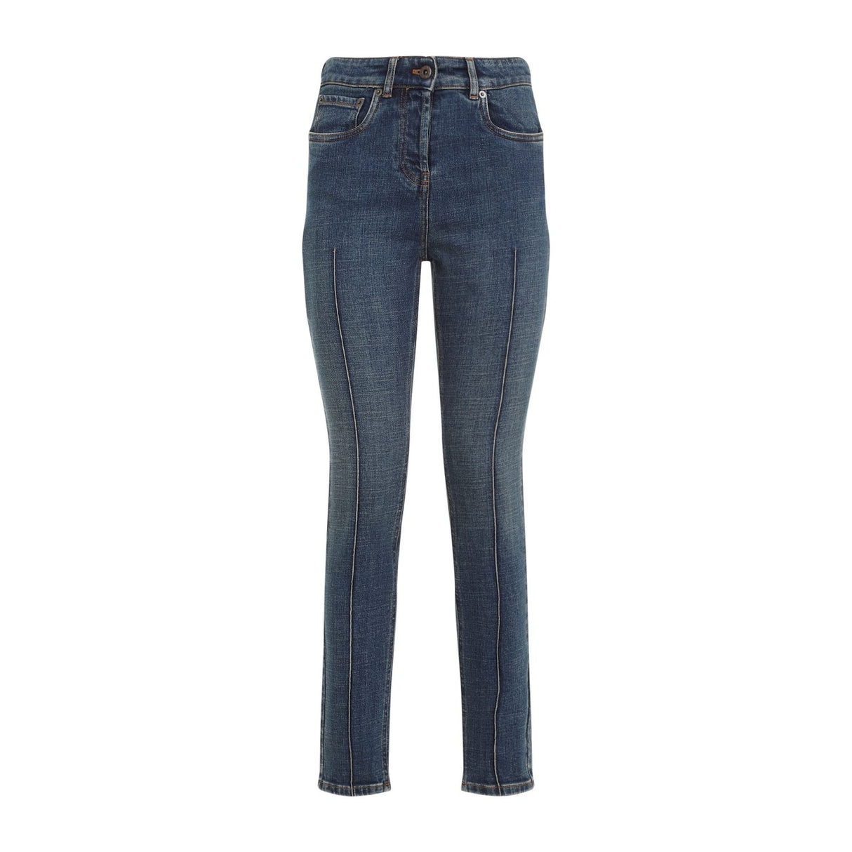 MIU MIU Classic Cotton Denim Pants for Women