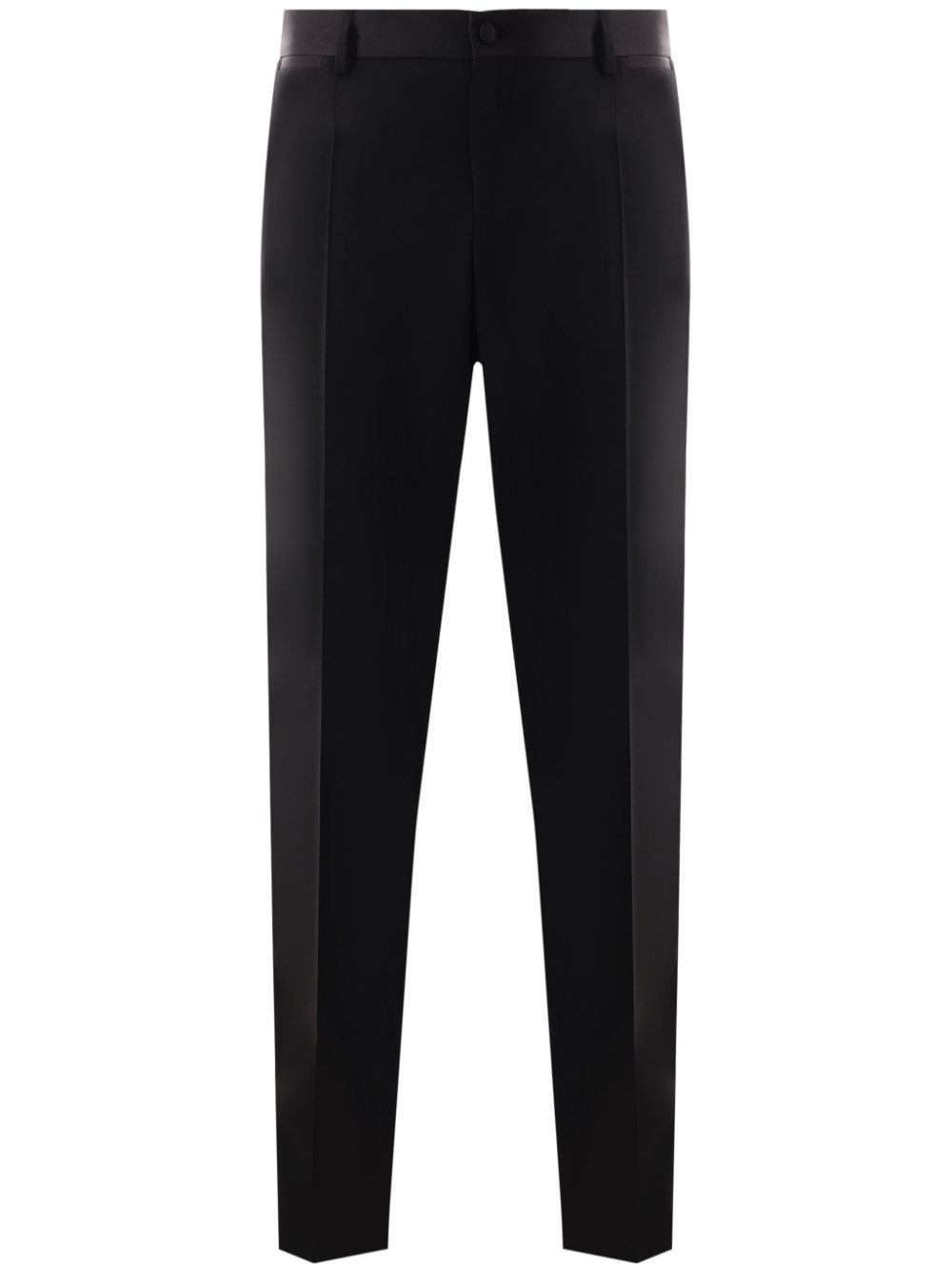 DOLCE & GABBANA Elegant Black Wool Blend Trousers