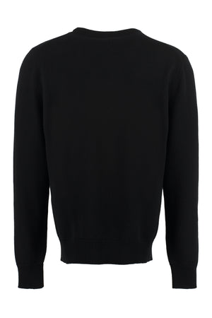 DOLCE & GABBANA Luxurious Black Wool and Cashmere Sweater for Men - FW23 Collection