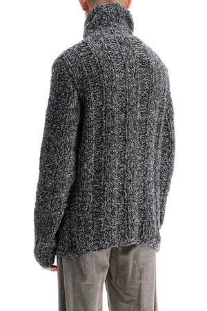 DOLCE & GABBANA Relaxed Fit Turtleneck Sweater - Size 48