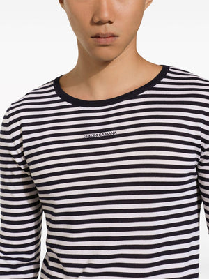 DOLCE & GABBANA Men's Striped Wool Pullover