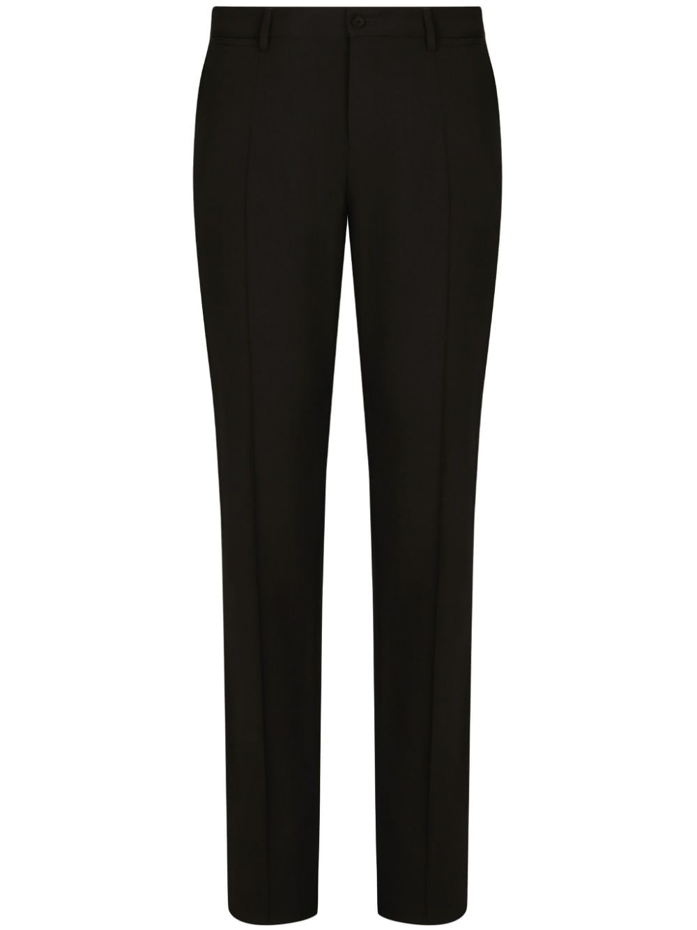 DOLCE & GABBANA Elegant Black Wool Trousers