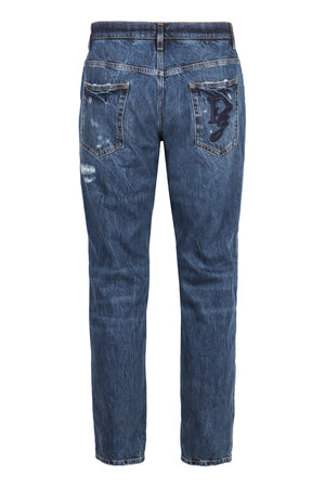 DOLCE & GABBANA Distressed Denim Loose Fit Jeans - Size IT 48