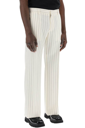 DOLCE & GABBANA Tailored Pinstripe Trousers for Men in Mixed Colours