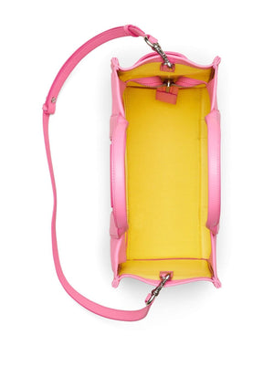 MARC JACOBS Women's Premium Pink Leather Medium Tote Handbag
