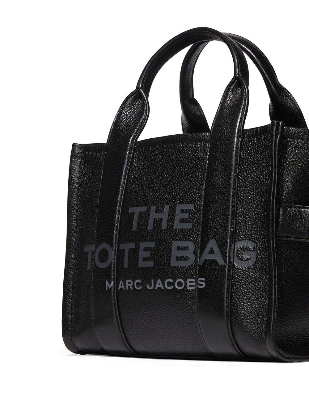 Túi Xách Mini Tote Da Đen Iconic - Unisex