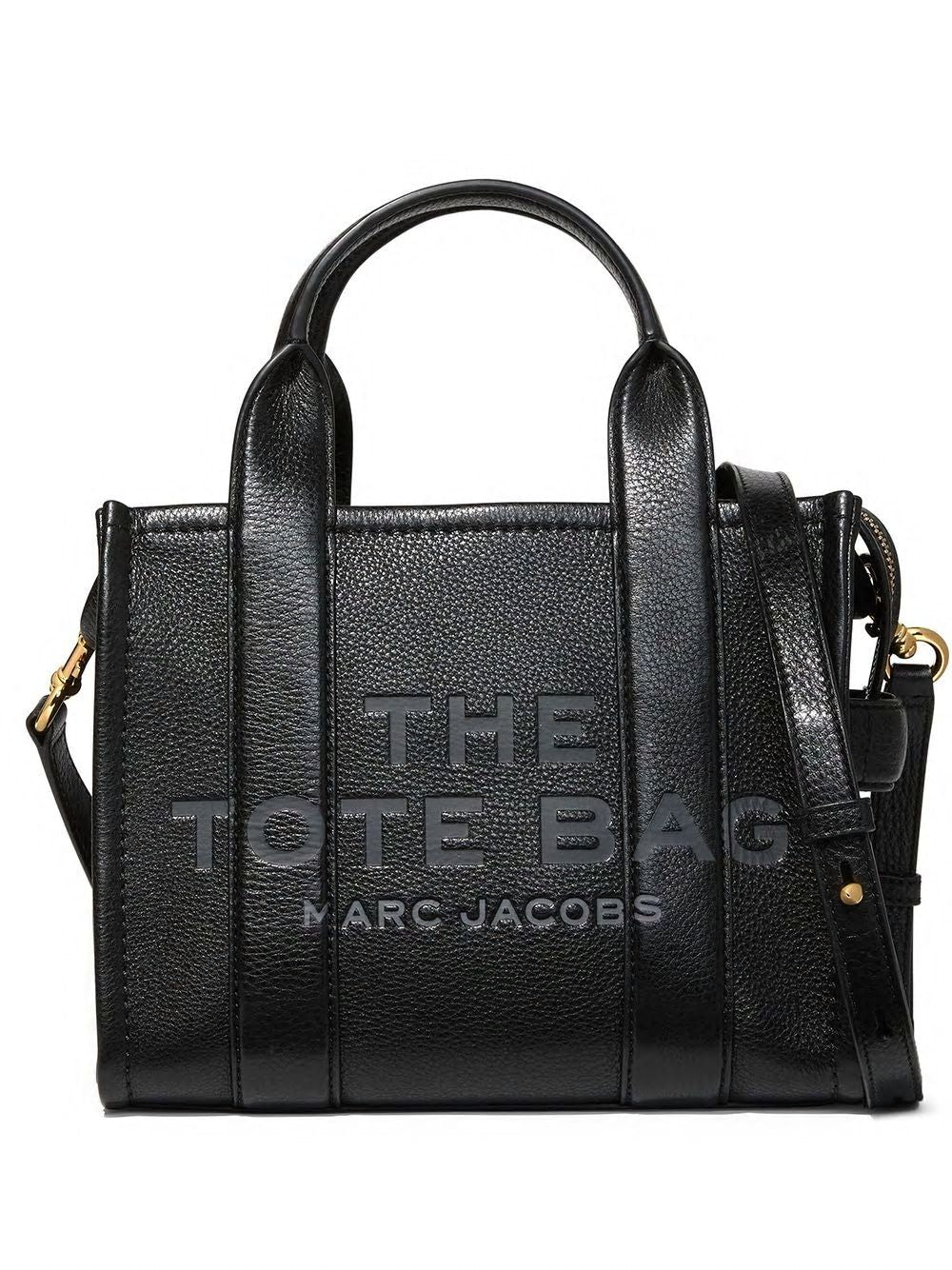 MARC JACOBS Mini Iconic Black Leather Tote Bag - Unisex