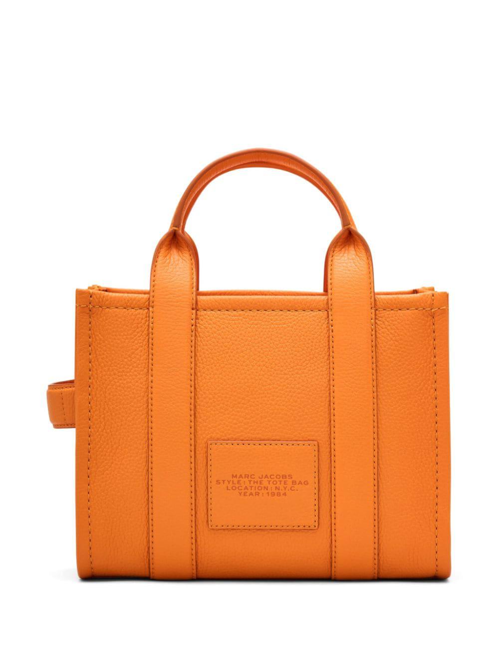 MARC JACOBS Women's Fall/Winter 2024 Mini Leather Tote Handbag in Sunny Yellow