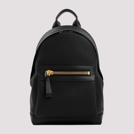 TOM FORD Luxurious 100% Calf Leather Backpack - W:30cm H:44cm D:17cm