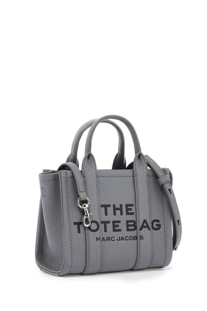 MARC JACOBS Chic Dual-Tone Leather Mini Tote Handbag for Women, 18.5x15x9 cm